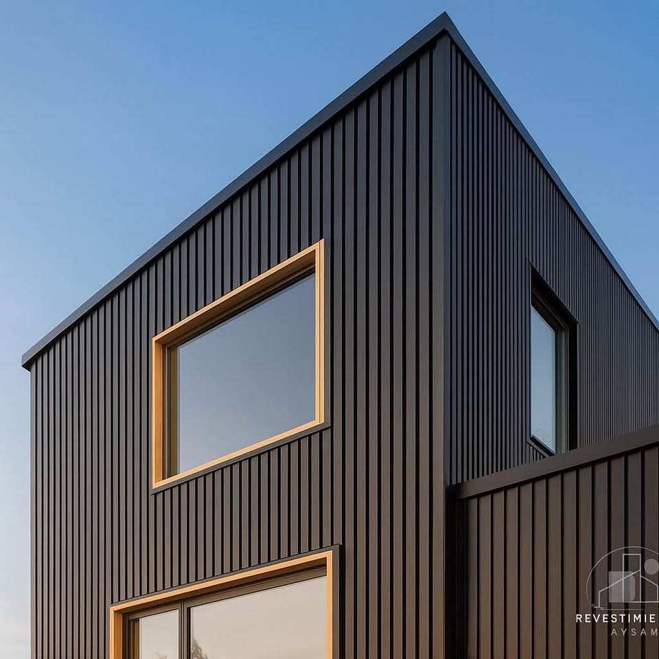 Metal Siding - NEGRO MATE - 7 TABLAS 3,80MTS X 038MTS X 16MM