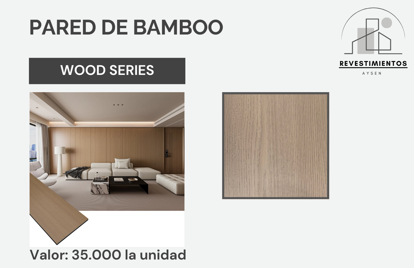Plancha de Bamboo - Madera Series