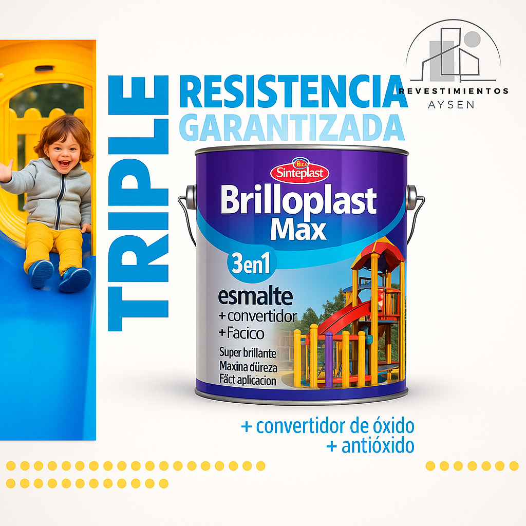 ESMALTE TRIPLE ACCION BRILLOPLAST BRILLANTE 1L