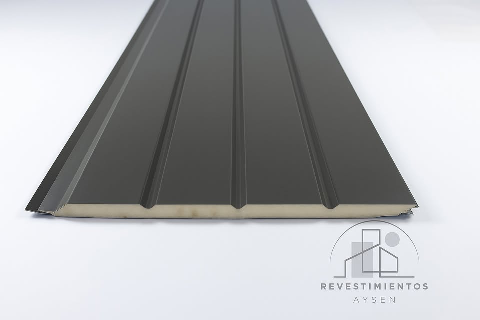 Metal Siding - GRIS MATE - 4 TABLAS 2,90MTS X 040MTS X 16MM