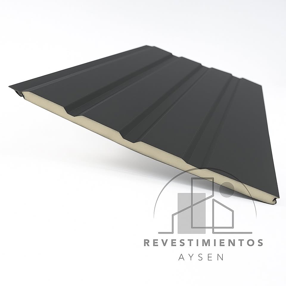 Metal Siding - GRIS MATE - 4 TABLAS 2,90MTS X 040MTS X 16MM