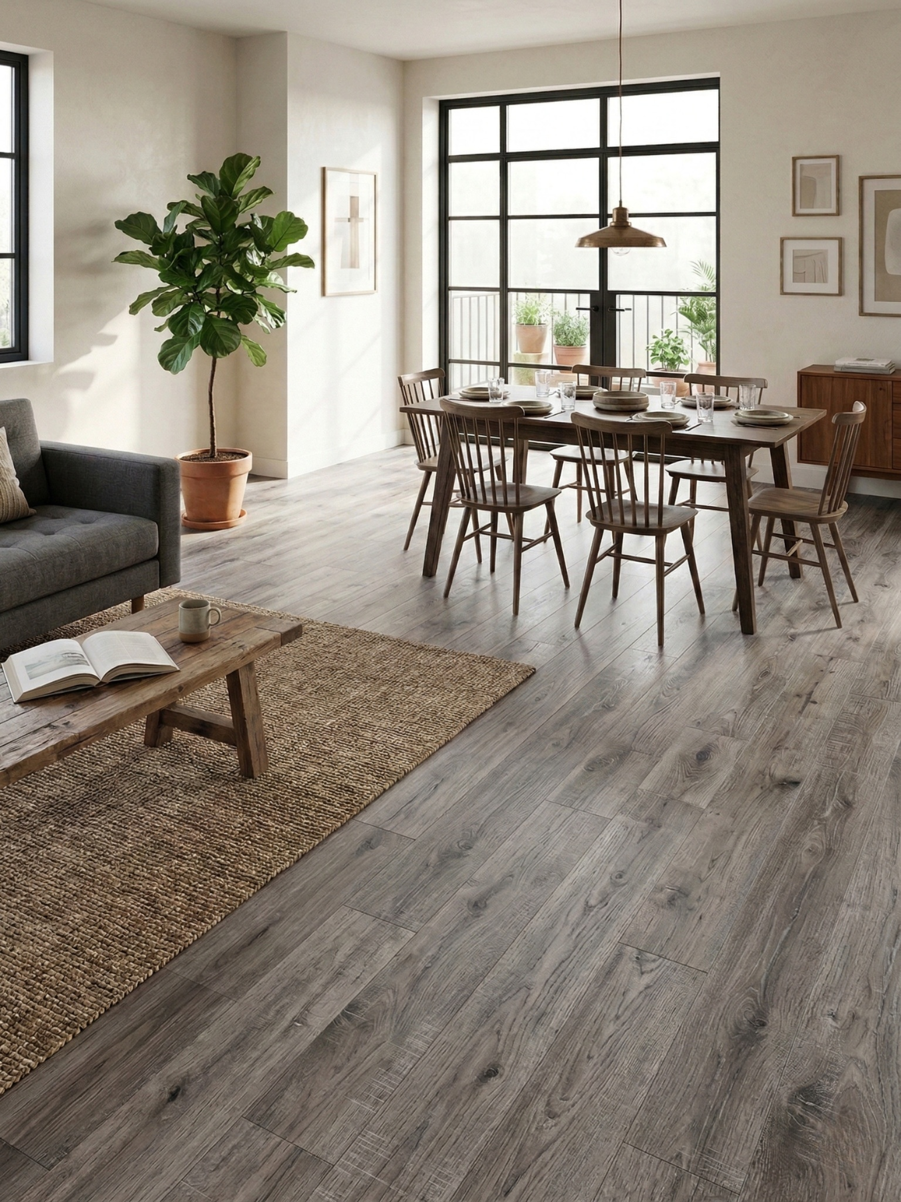 Piso Vinílico SPC 7.5 mm de ALTO TRÁFICO — ¡Renueva tus espacios con estilo, resistencia y durabilidad!