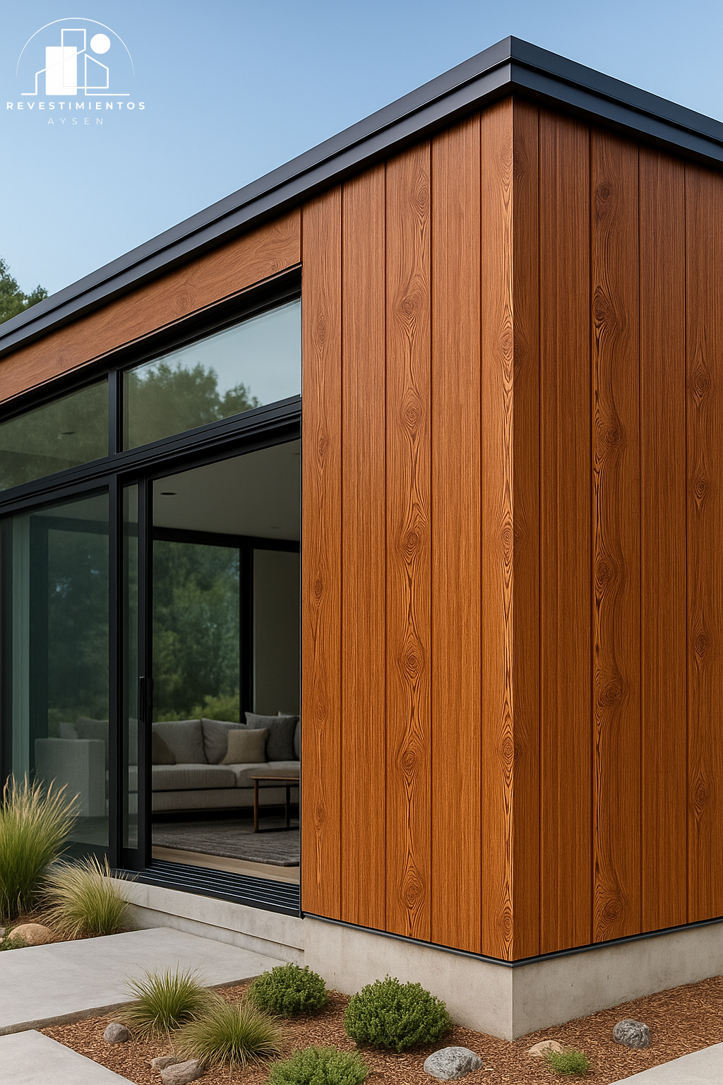 Metal Siding - CAOBA MARRON ROJIZO - 3 TABLAS 3,80MTS X 038MTS X 16MM