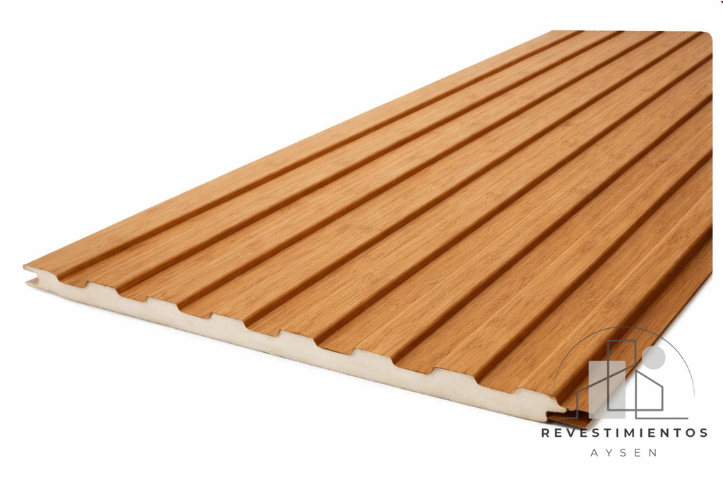 Metal Siding 16mm PU Avellano Mate | Aislante