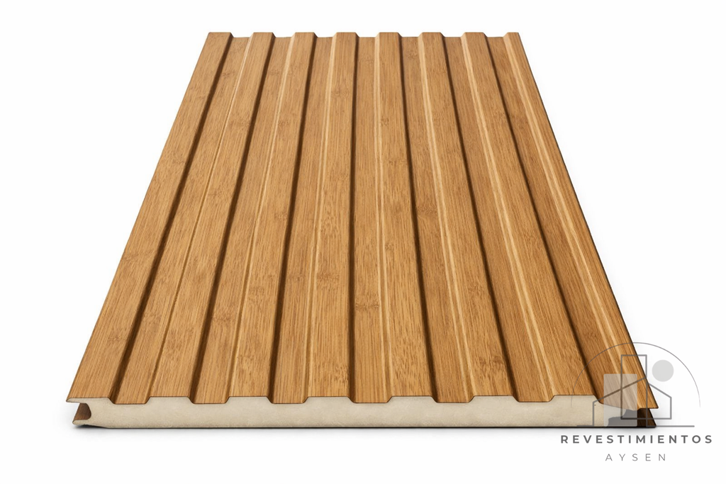 Metal Siding 16mm PU Avellano Mate | Aislante