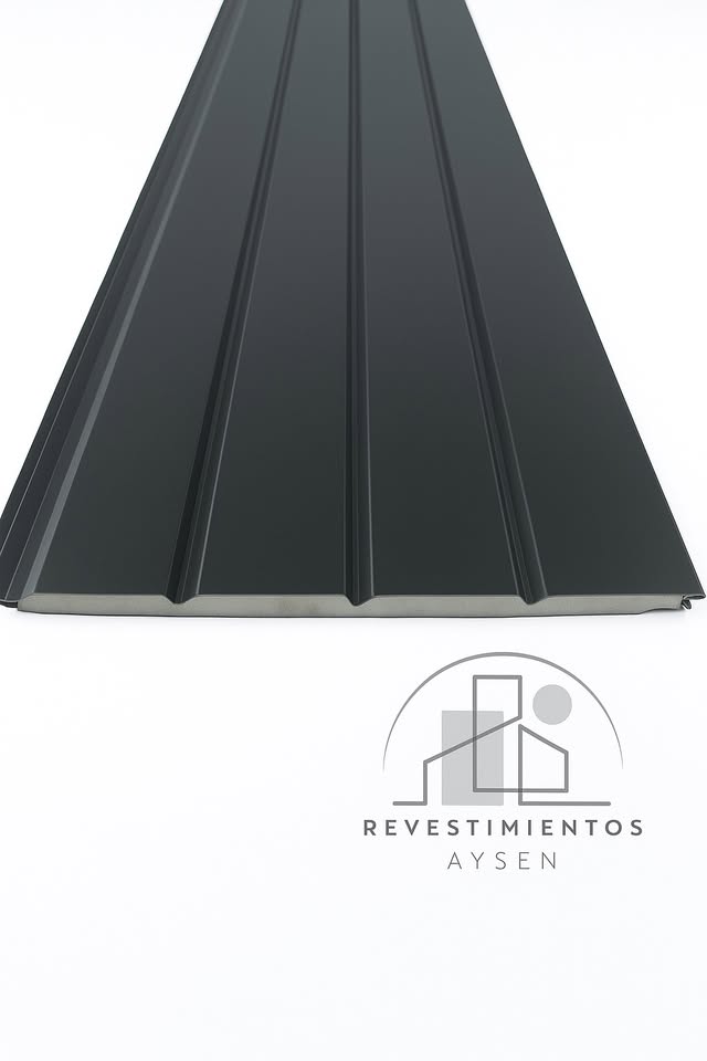 Metal Siding - NEGRO MATE - 4 TABLAS 2,90MTS X 040MTS X 16MM