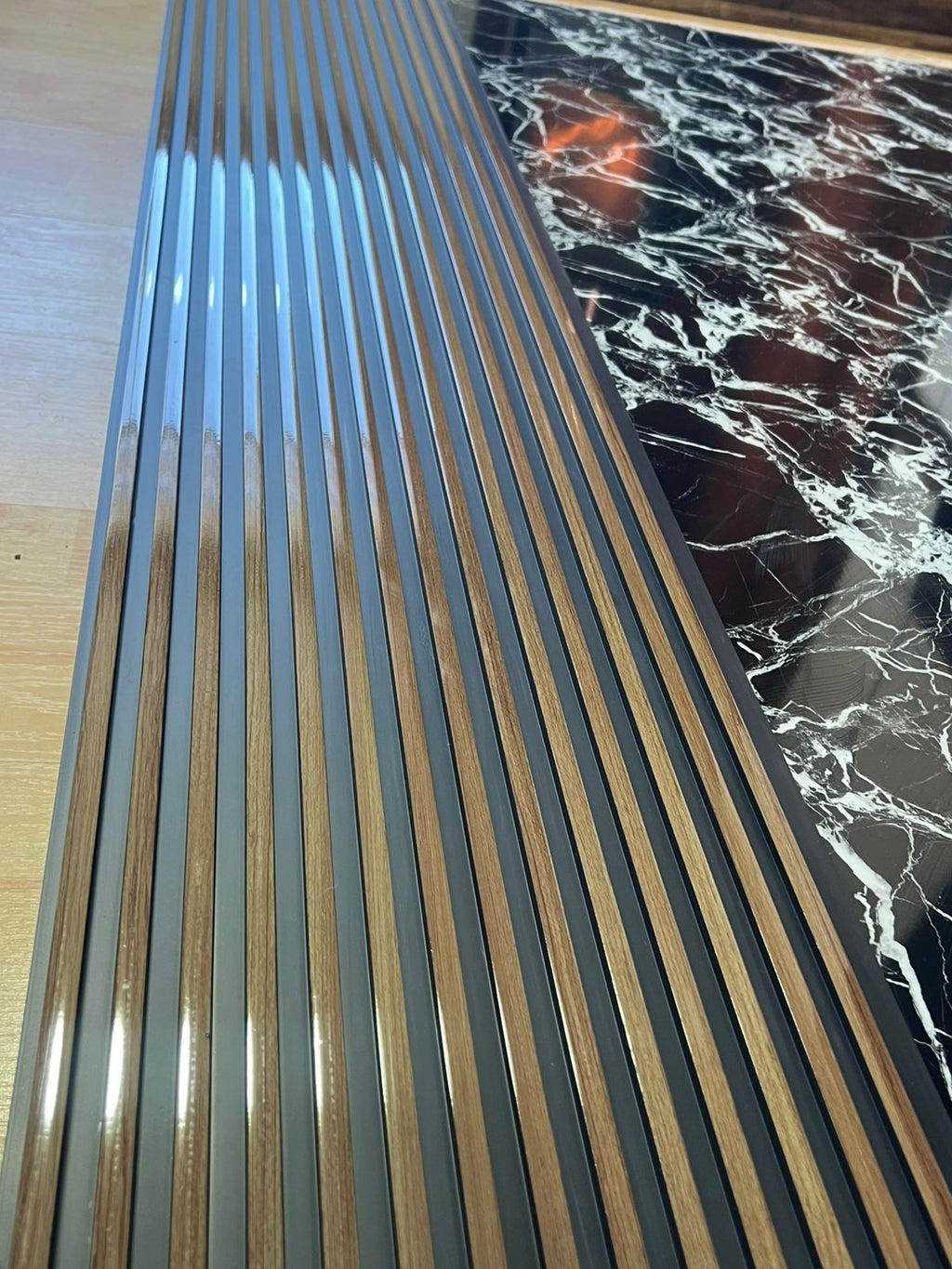 Wall Panel PVC madera roble