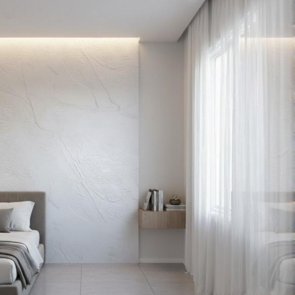 Plancha de PVC Marmol 3 mm - Blanco Alba 2.44x1.22x3mm